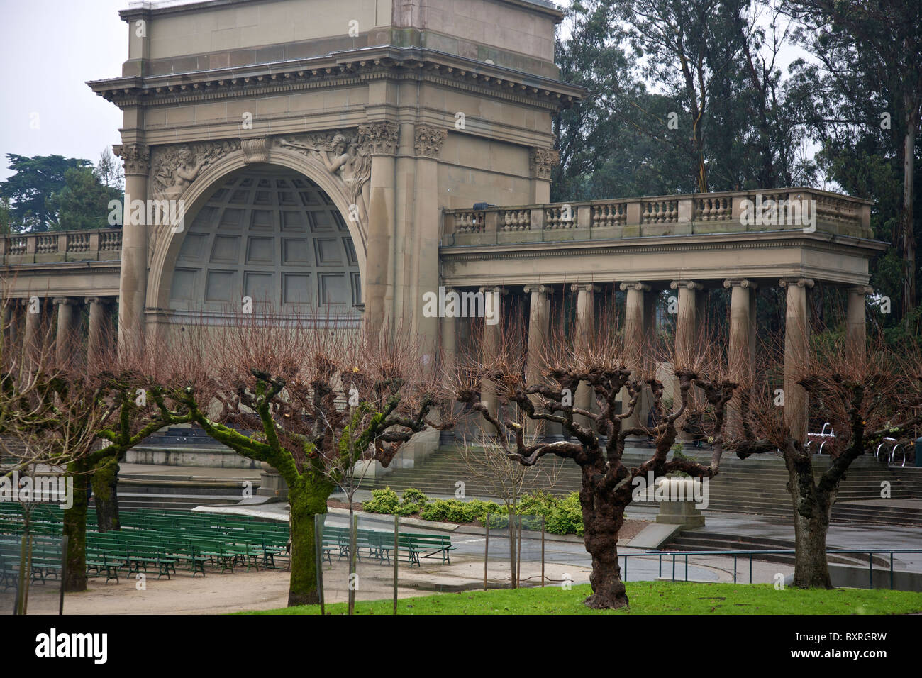 Spreckels Temple de la musique à San Francisco Banque D'Images