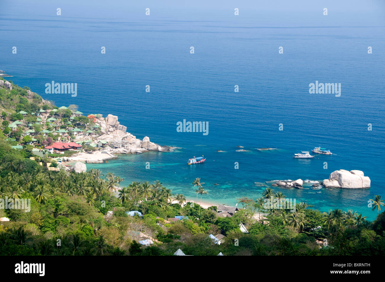 La Thaïlande, Ko Tao, Ao Tanot, littoral Banque D'Images