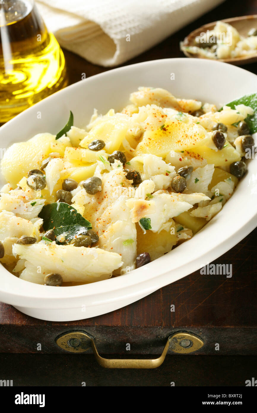 Plat de morue portugaise, Portugal, Europe Banque D'Images