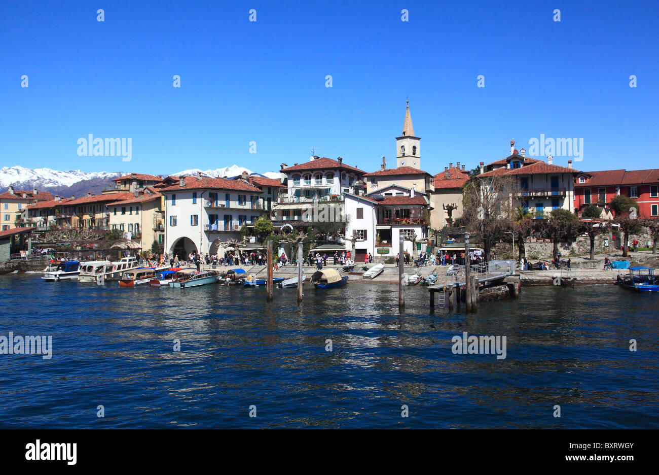 Isola dei Pescatori, îles Borromées, Lac Majeur, Piémont, Italie Banque D'Images