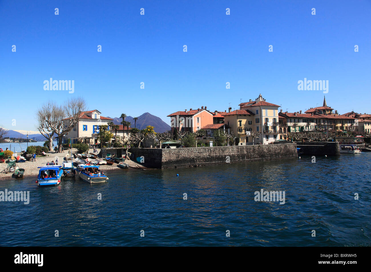 Isola dei Pescatori, îles Borromées, Lac Majeur, Piémont, Italie Banque D'Images