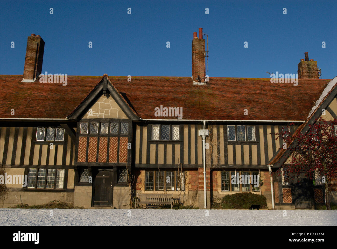 Façade de la Maison Tudor UK Banque D'Images