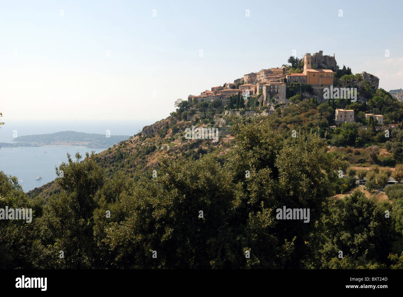 VILLAGE D'EZE, ALPES MARITIMES, Provence, Côte d'AZUR, FRENCH RIVIERA, FRANCE, Banque D'Images