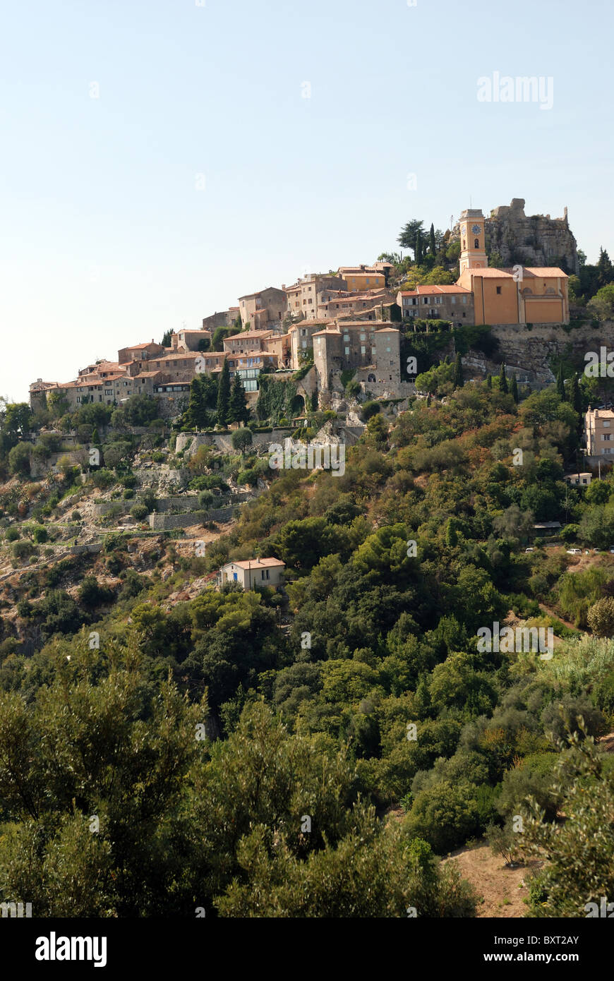 VILLAGE D'EZE, ALPES MARITIMES, Provence, Côte d'AZUR, FRENCH RIVIERA, FRANCE, Banque D'Images