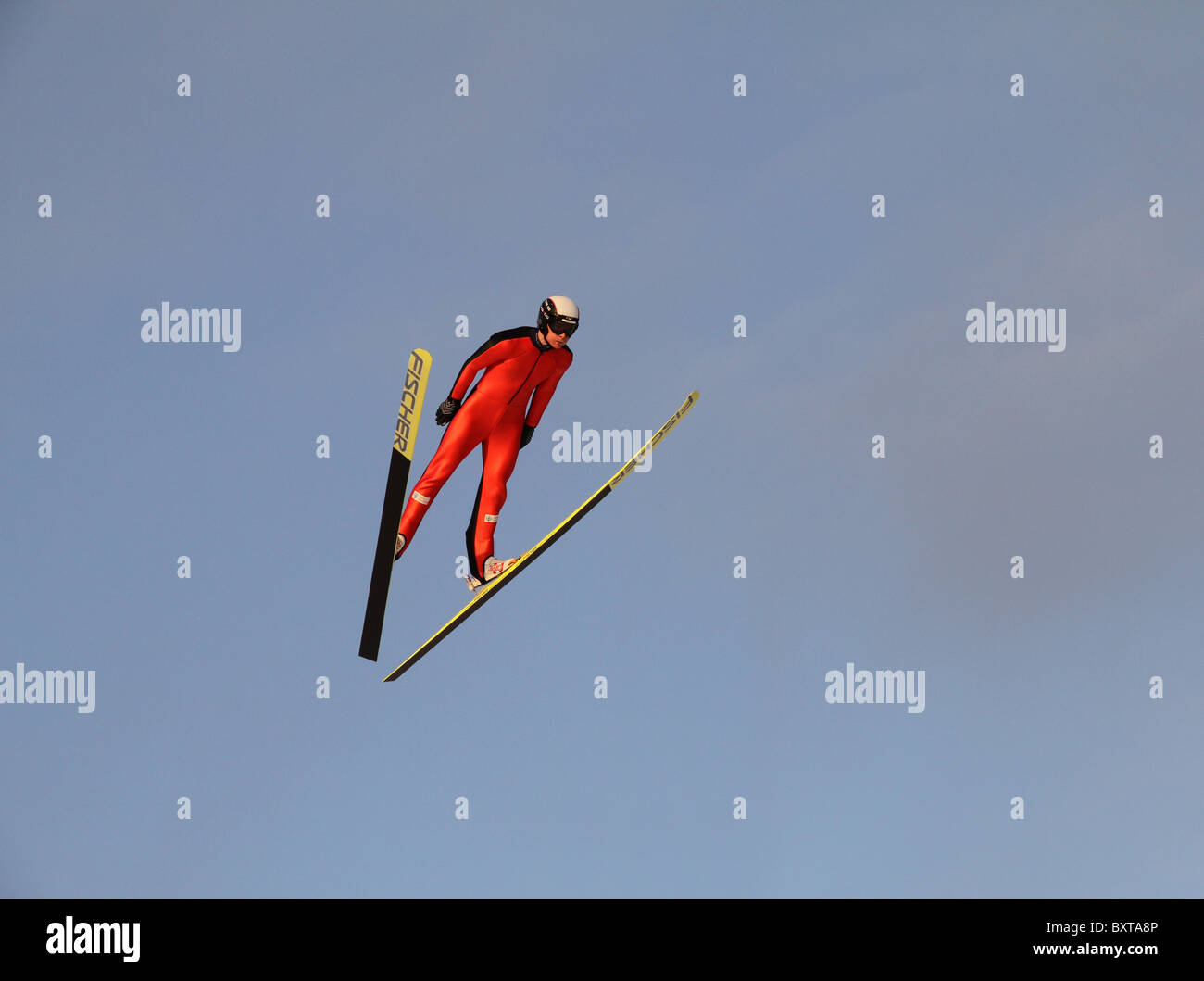 Le saut à ski, combiné nordique et saut à ski spécial en formation Midtstubakken, saut, Oslo, Norvège, 2010 Banque D'Images Le saut à ski, combiné nordique et saut à ski spécial en formation Midtstubakken, saut, Oslo, Norvège, 2010 Banque D'Images