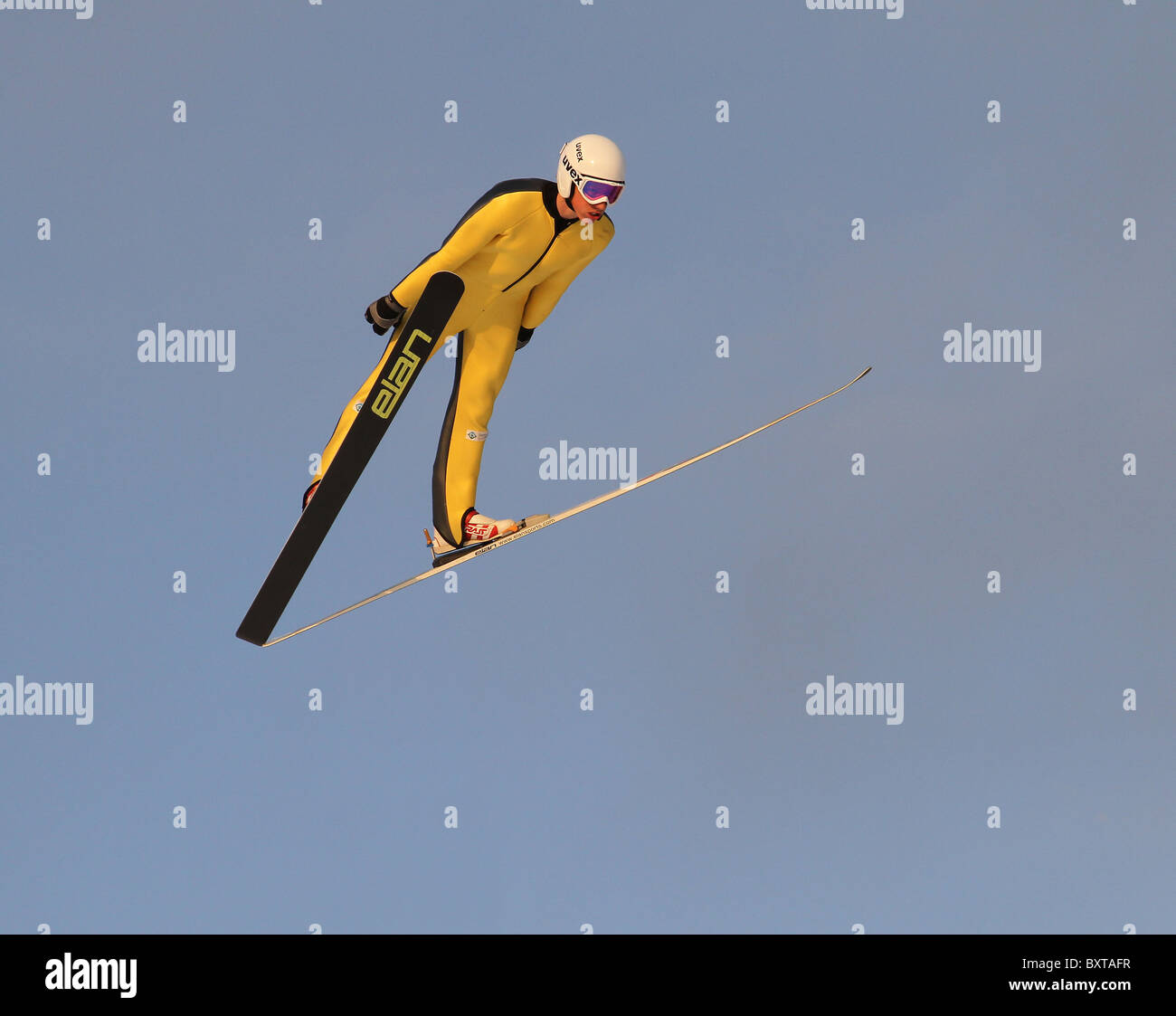 Le saut à ski, combiné nordique et saut à ski spécial en formation Midtstubakken, saut, Oslo, Norvège, 2010 Banque D'Images Le saut à ski, combiné nordique et saut à ski spécial en formation Midtstubakken, saut, Oslo, Norvège, 2010 Banque D'Images
