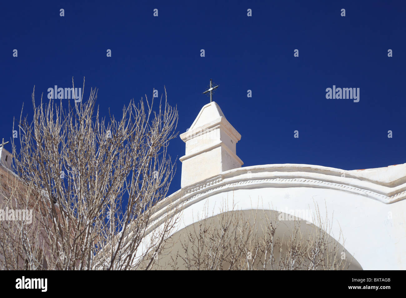 Église à Casabindo, Jujuy, Argentine. Banque D'Images