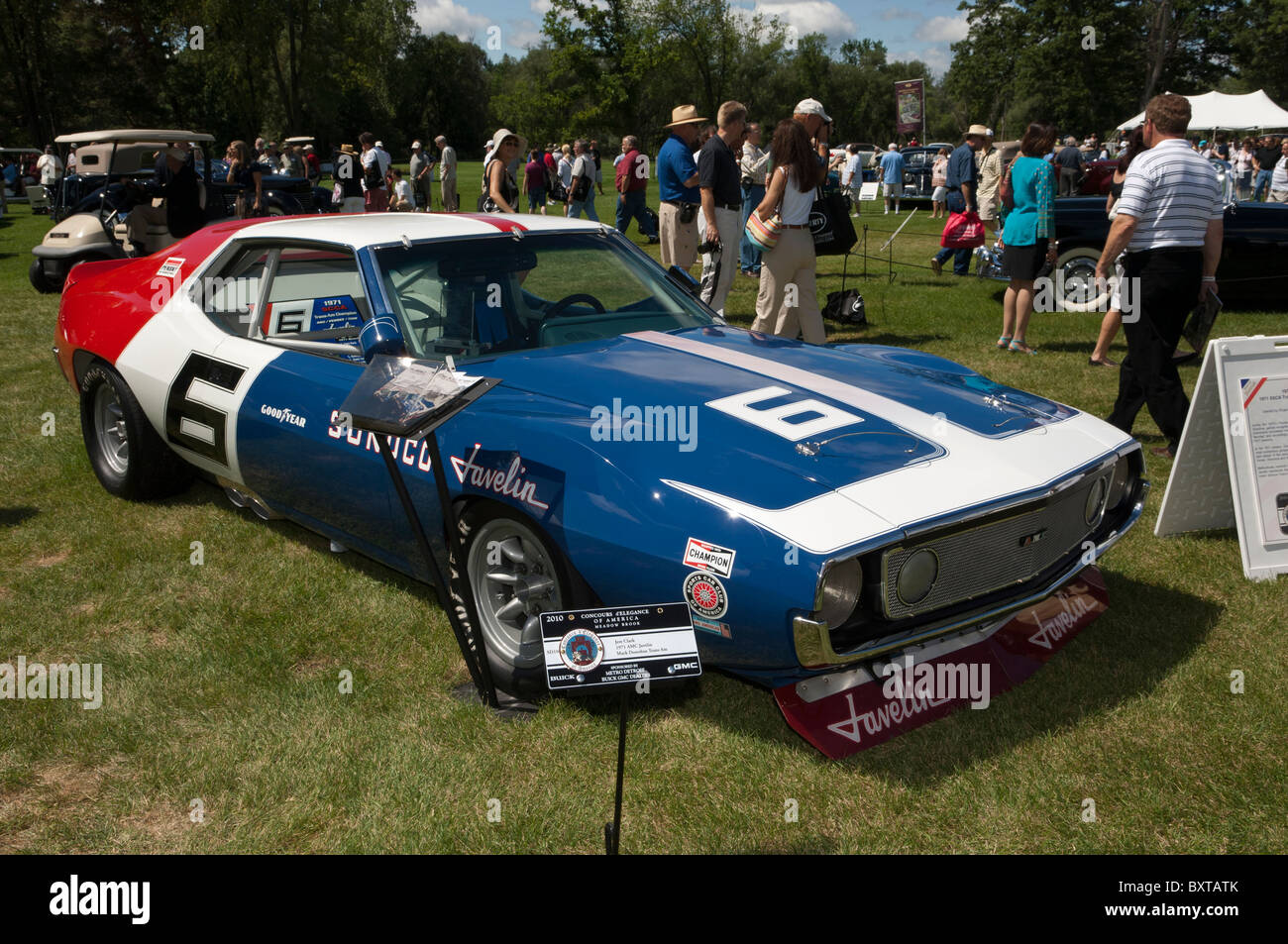 1971 AMC Javelin Trans Am pick-up conduit par Mark Donohue Banque D'Images