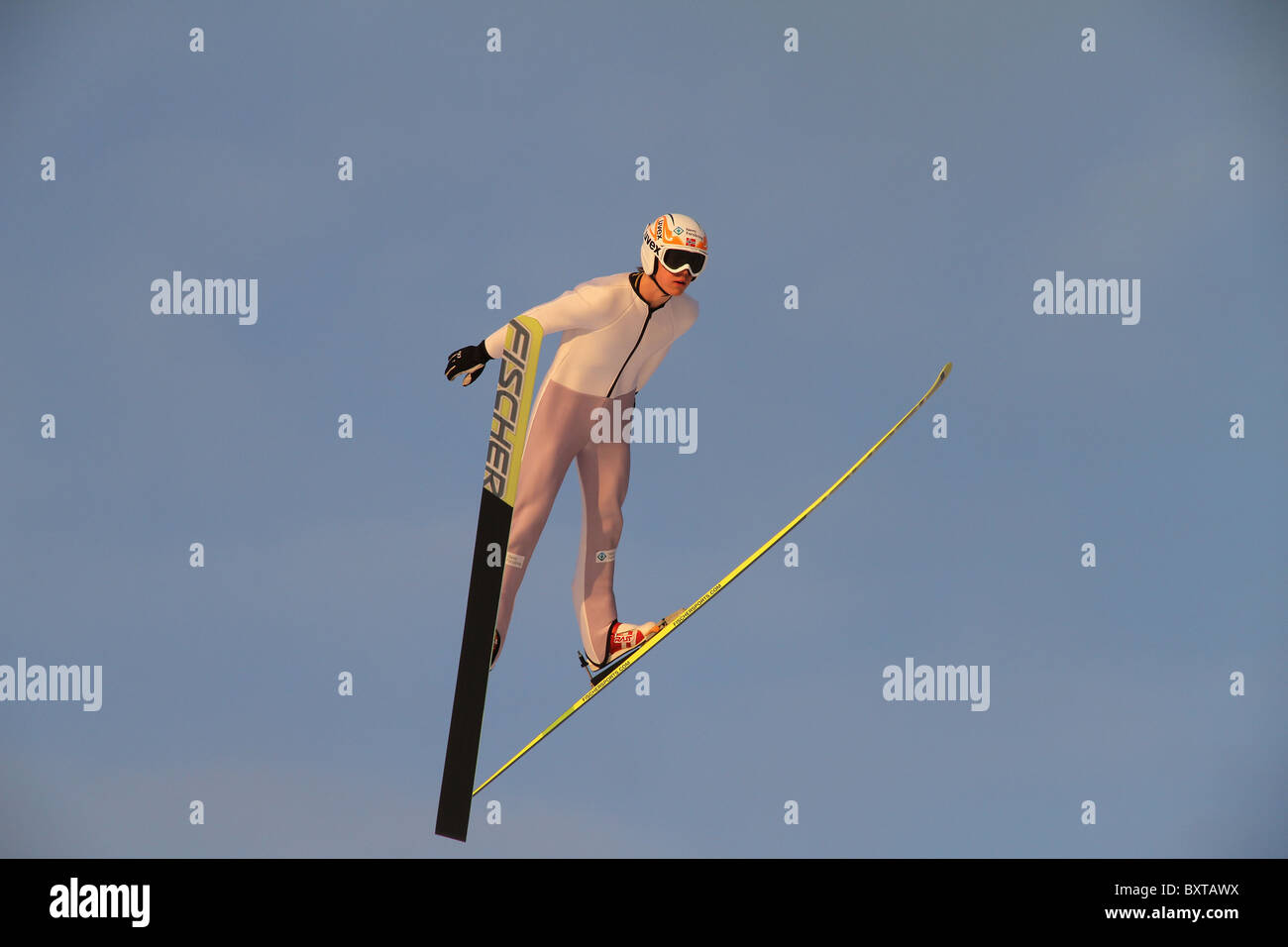 Le saut à ski, combiné nordique et saut à ski spécial en formation Midtstubakken, saut, Oslo, Norvège, 2010 Banque D'Images Le saut à ski, combiné nordique et saut à ski spécial en formation Midtstubakken, saut, Oslo, Norvège, 2010 Banque D'Images