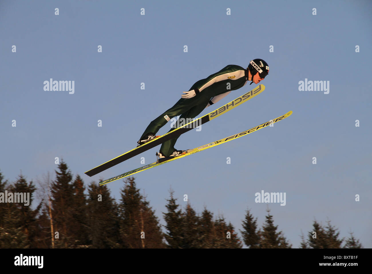 Le saut à ski, combiné nordique et saut à ski spécial en formation Midtstubakken, saut, Oslo, Norvège, 2010 Banque D'Images Le saut à ski, combiné nordique et saut à ski spécial en formation Midtstubakken, saut, Oslo, Norvège, 2010 Banque D'Images