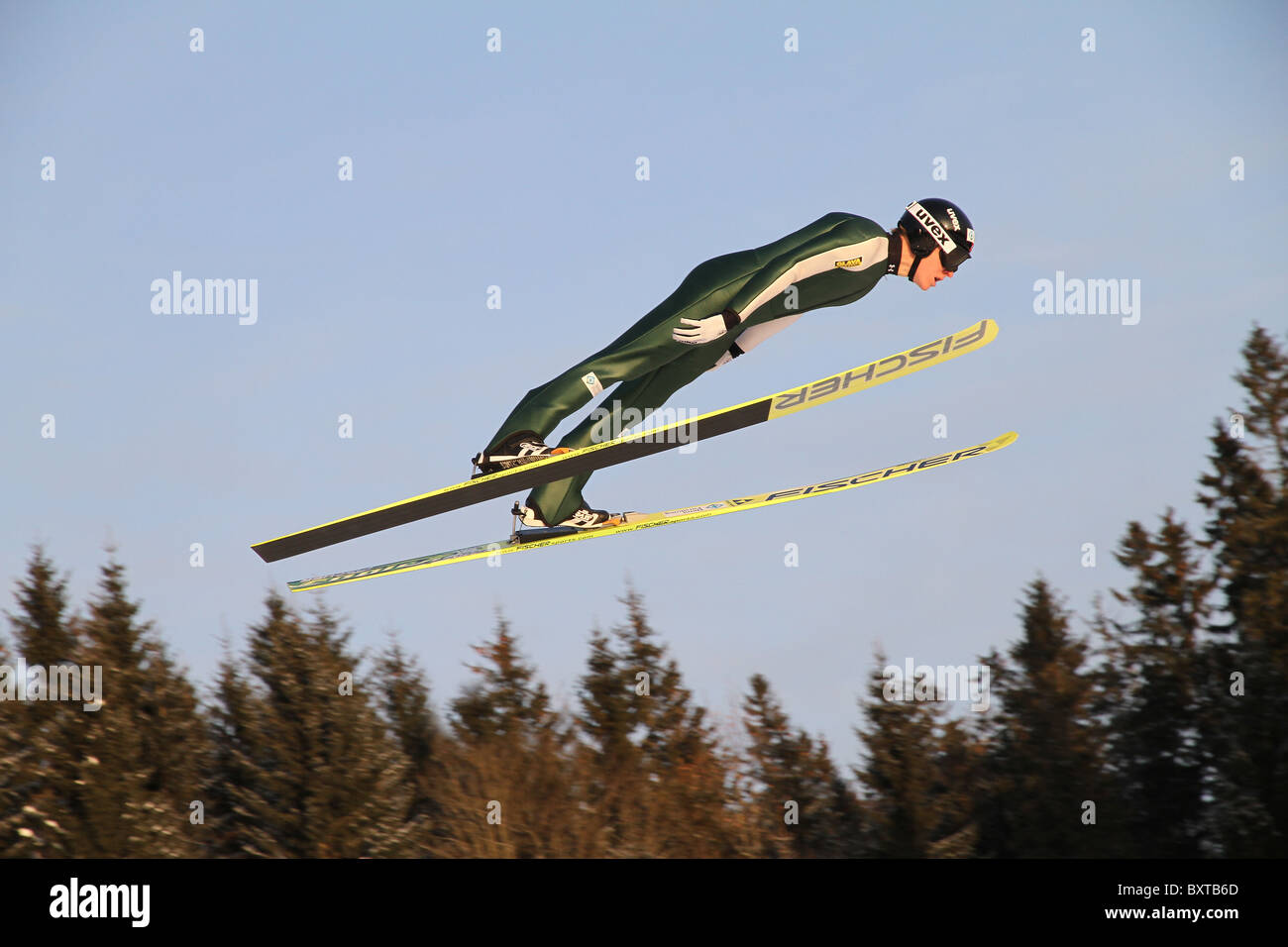 Le saut à ski, combiné nordique et saut à ski spécial en formation Midtstubakken, saut, Oslo, Norvège, 2010 Banque D'Images Le saut à ski, combiné nordique et saut à ski spécial en formation Midtstubakken, saut, Oslo, Norvège, 2010 Banque D'Images
