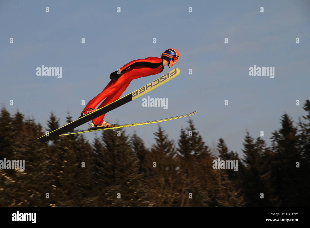 Le saut à ski, combiné nordique et saut à ski spécial en formation Midtstubakken, saut, Oslo, Norvège, 2010 Banque D'Images Le saut à ski, combiné nordique et saut à ski spécial en formation Midtstubakken, saut, Oslo, Norvège, 2010 Banque D'Images