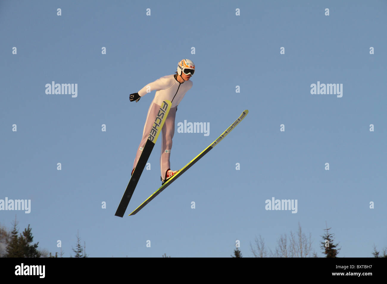 Le saut à ski, combiné nordique et saut à ski spécial en formation Midtstubakken, saut, Oslo, Norvège, 2010 Banque D'Images Le saut à ski, combiné nordique et saut à ski spécial en formation Midtstubakken, saut, Oslo, Norvège, 2010 Banque D'Images