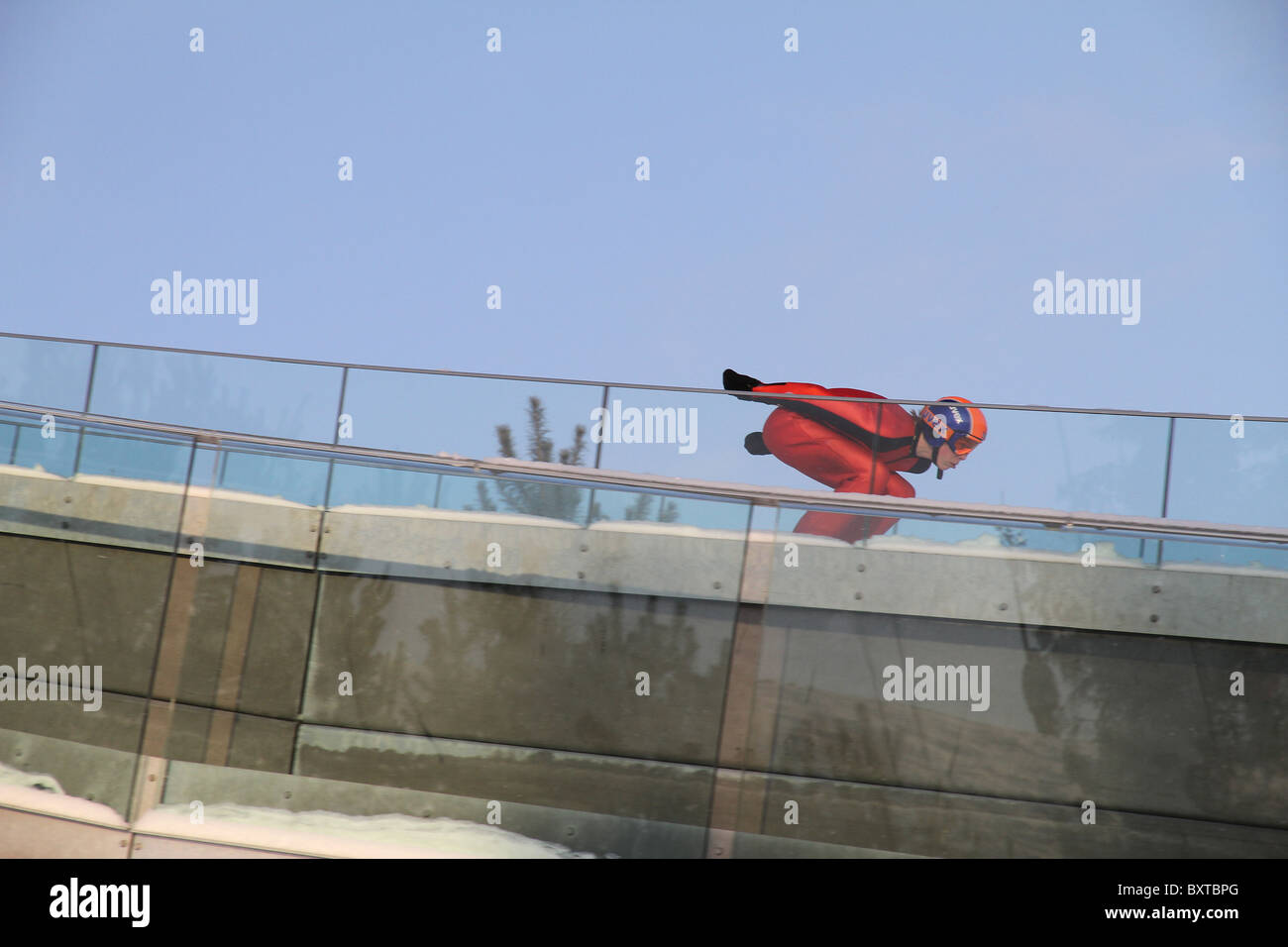 Le saut à ski, combiné nordique et saut à ski spécial en formation Midtstubakken, saut, Oslo, Norvège, 2010 Banque D'Images Le saut à ski, combiné nordique et saut à ski spécial en formation Midtstubakken, saut, Oslo, Norvège, 2010 Banque D'Images