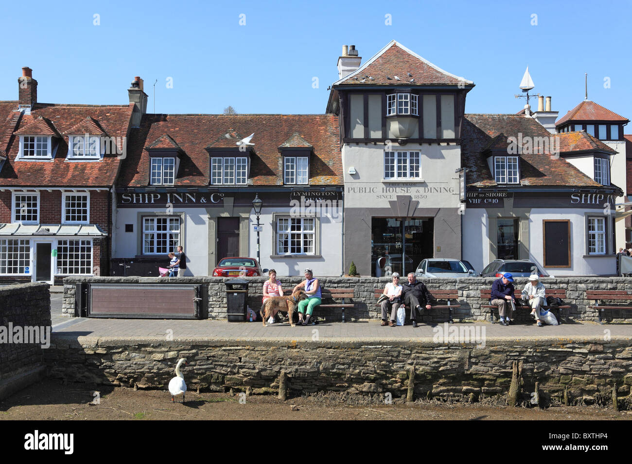 New Forest, Hampshire, Lymington, port d'accueil Banque D'Images