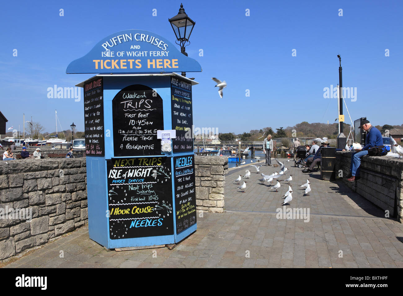 New Forest, Hampshire, Lymington, port d'accueil Banque D'Images