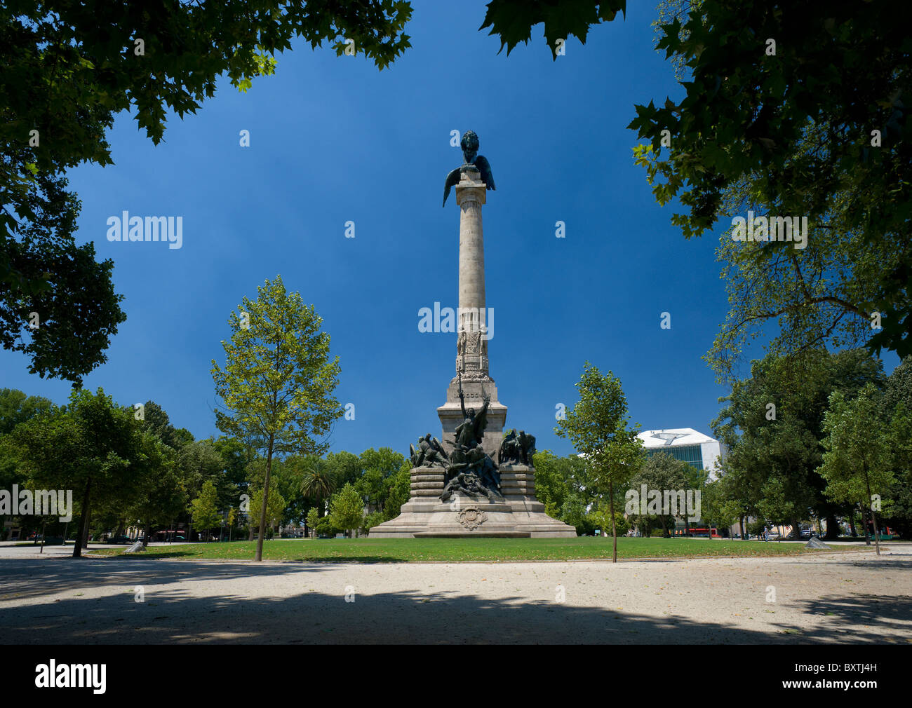 Le monument à la résistance à Napoléon dans la Praça De Mouzinho De Albuquerque, Porto Banque D'Images