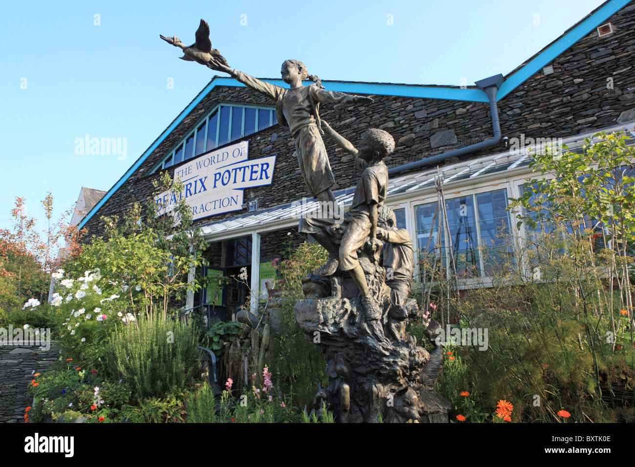 Cumbrie, Bowness-on-Windermere, le World Of Beatrix Potter Attraction, Le Jardin de Pierre Lapin Banque D'Images