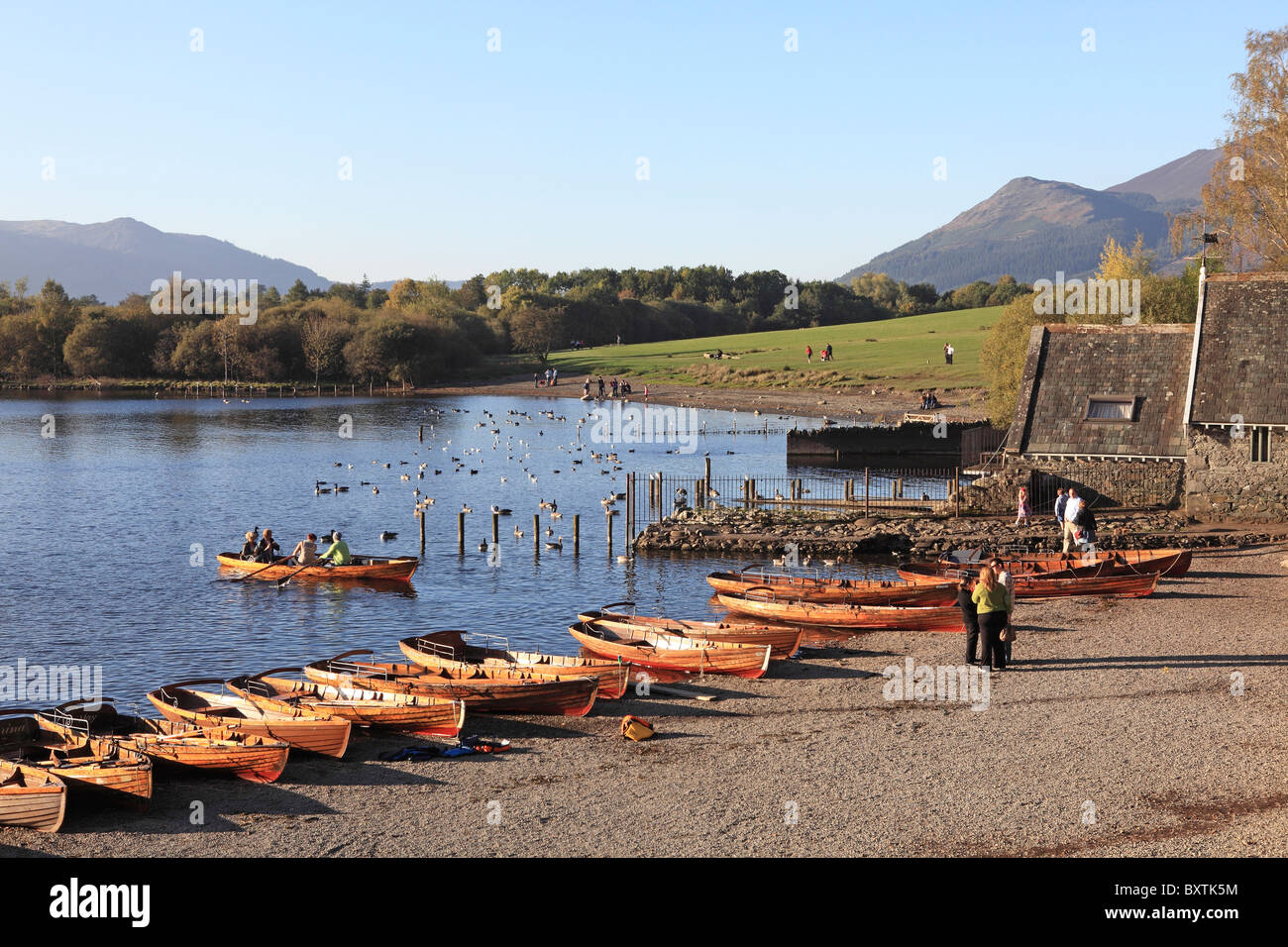 Keswick, Cumbria sur Derwentwater. Banque D'Images