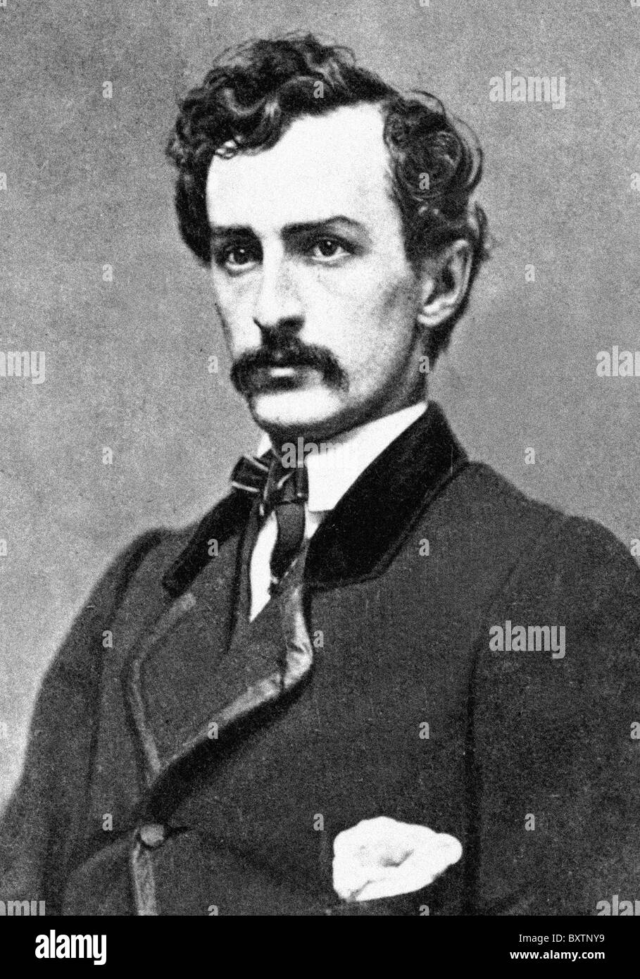 John Wilkes Booth (10 mai 1838- Le 26 avril, 1865) était un acteur américain qui a assassiné le président Abraham Lincoln à Ford' Banque D'Images