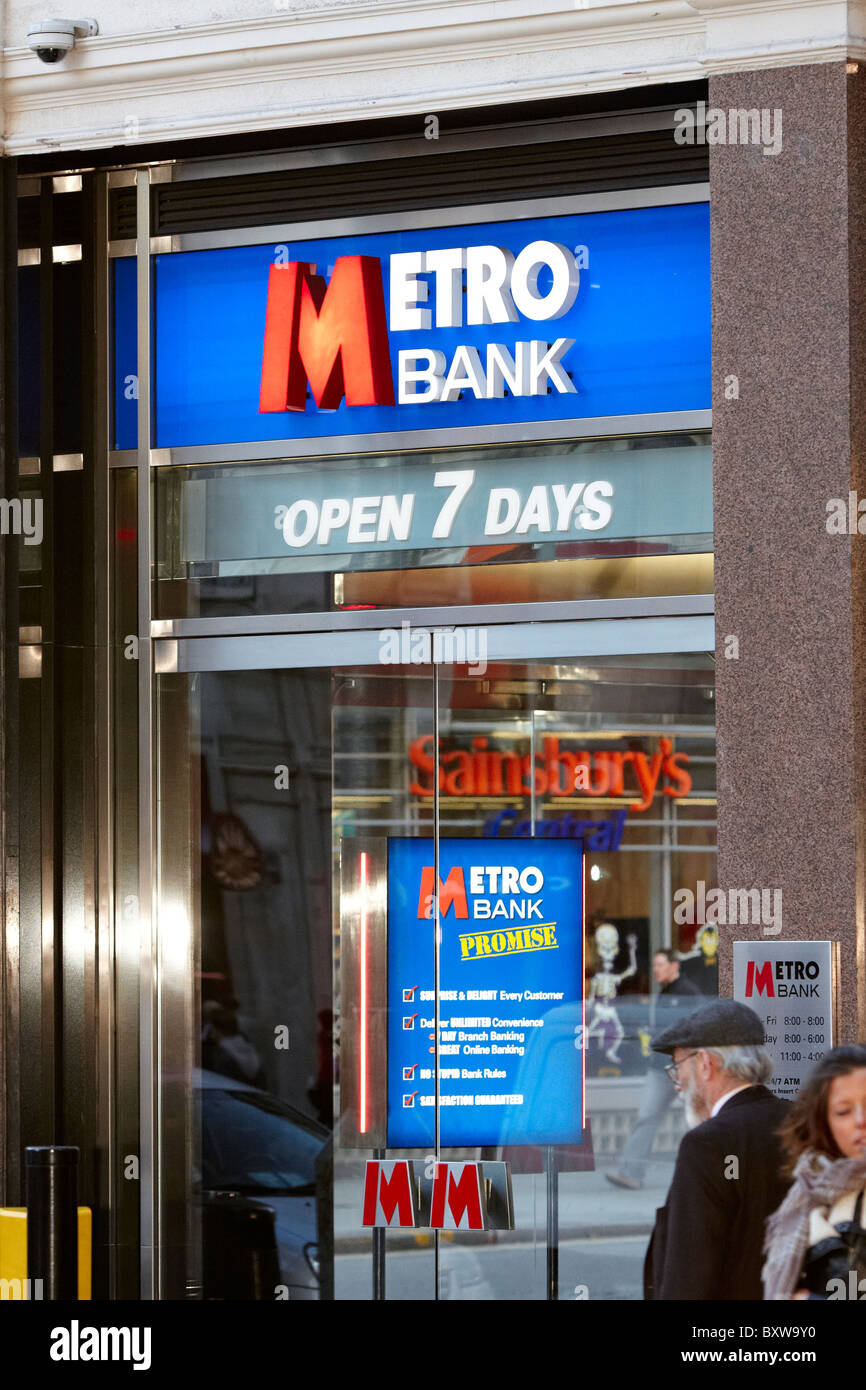 Direction générale de la Banque Métro à Holborn Banque D'Images