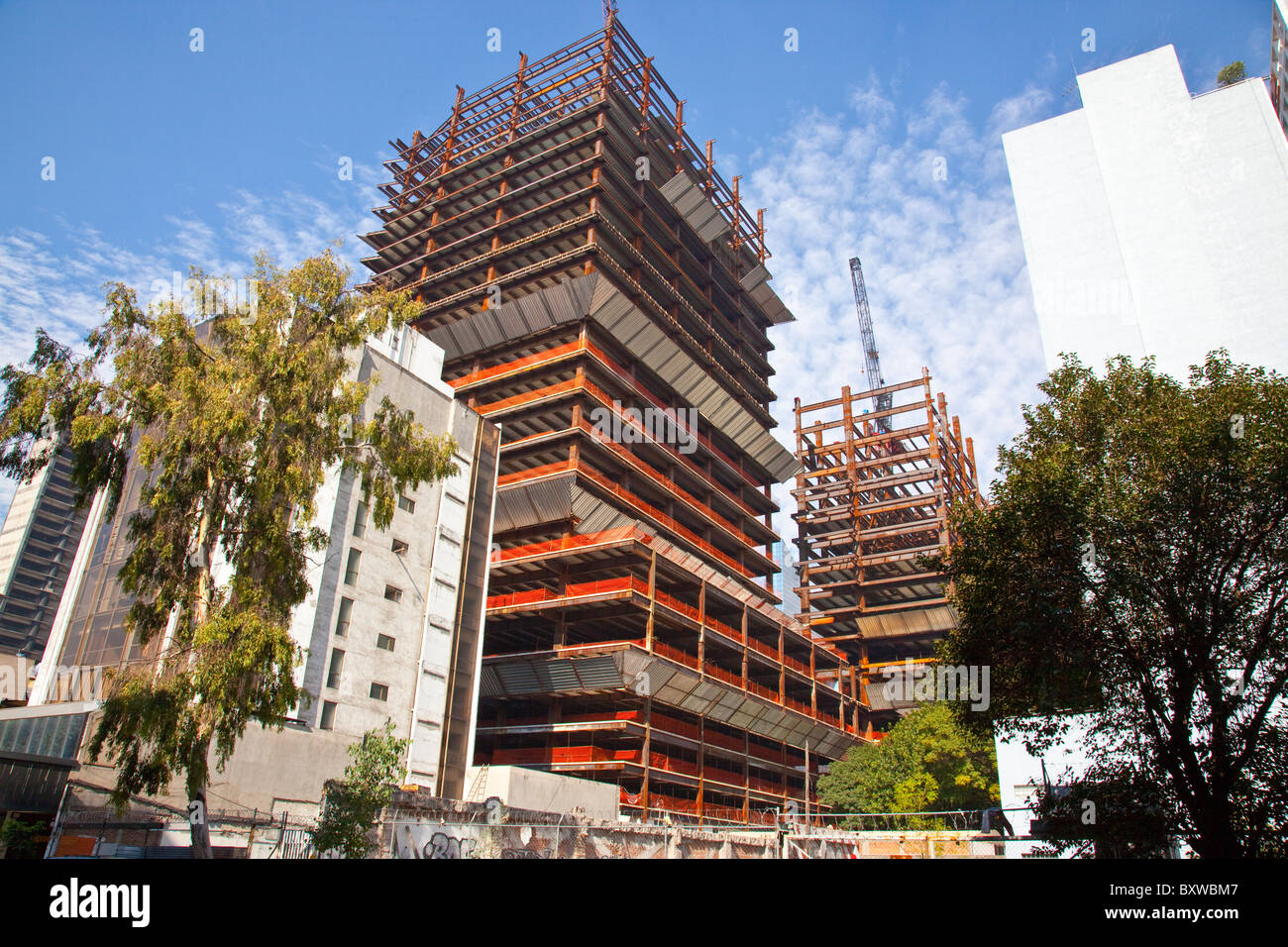 Park Hyatt Residences la construction dans la ville de Mexico, Mexique Banque D'Images