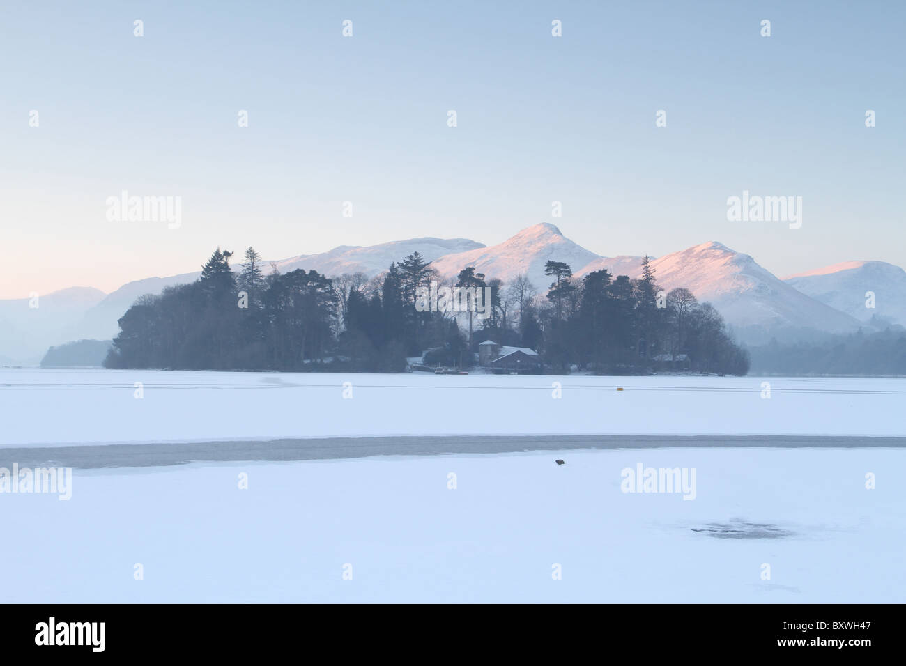 Avis de Catbells, Maiden Moor, Robinson, de la rive nord de Derwent Water Banque D'Images