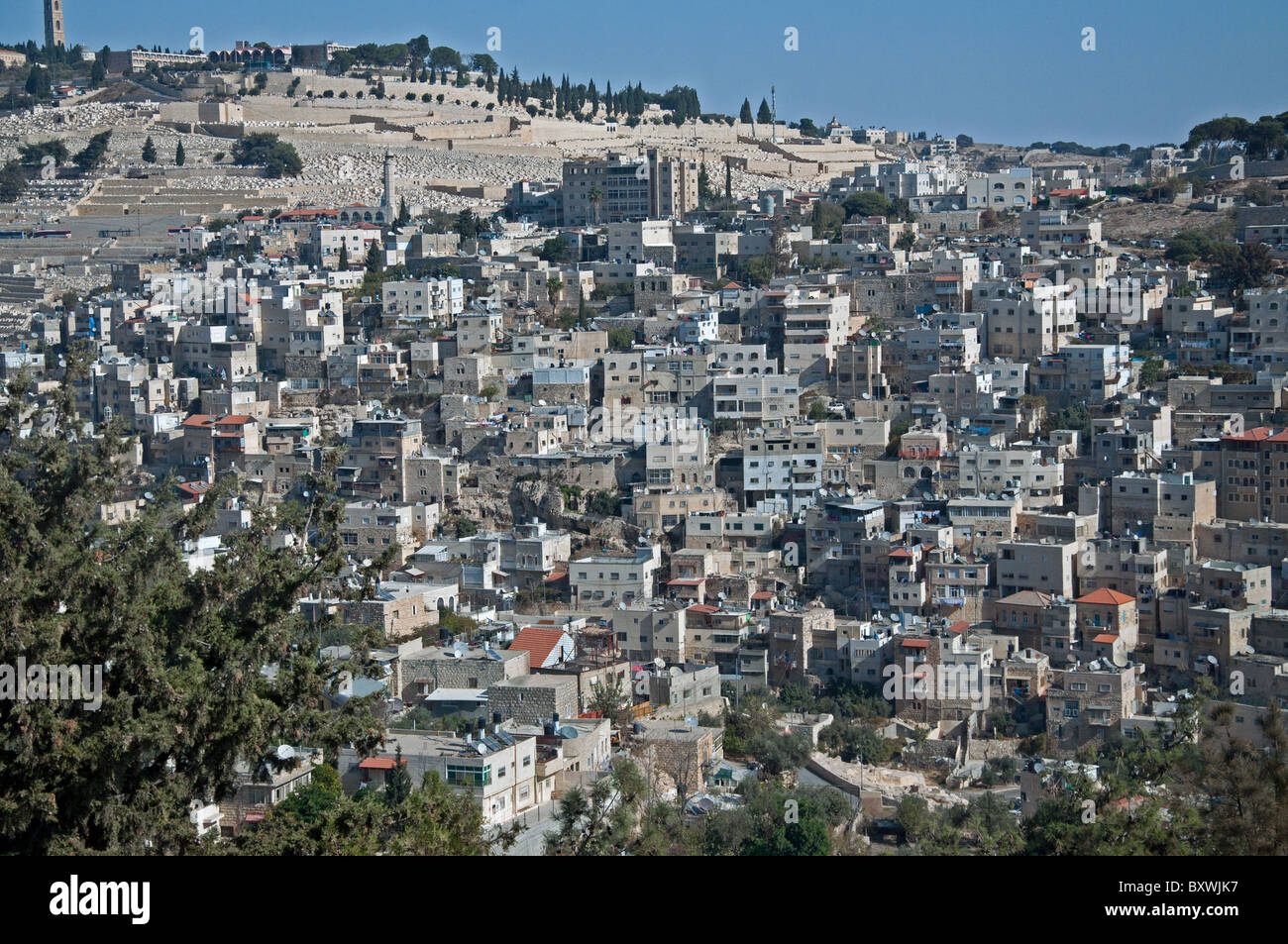 Une vue de Jérusalem. Banque D'Images