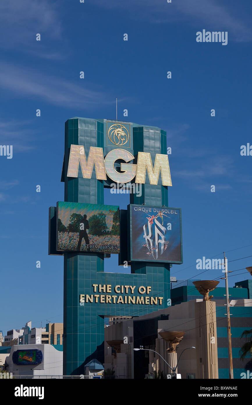 Inscrivez-vous à l'hôtel MGM Grand de Las Vegas Banque D'Images