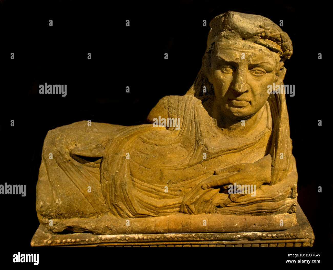 Troy prince troyen Paris à l'autel 100 BC Volterra Italie Banque D'Images
