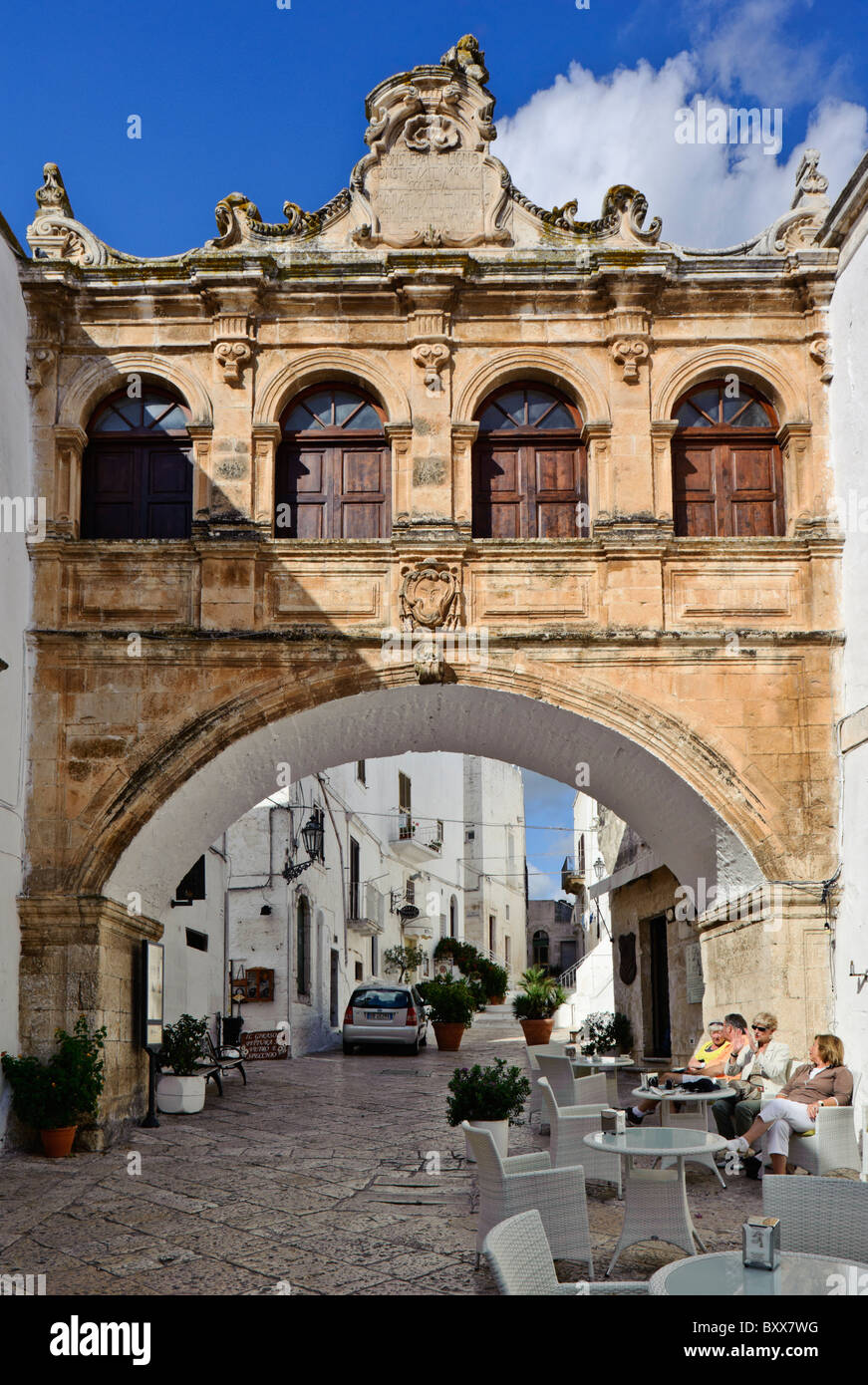 La loggia (1750), Ostuni, Pouilles, Italie Banque D'Images