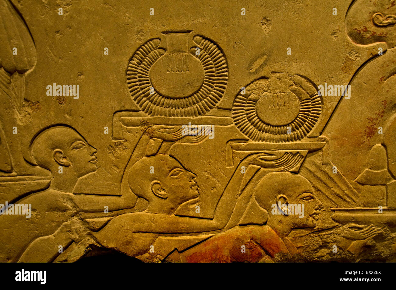 Le général Horemheb fut le dernier pharaon de la xviiie dynastie de l'Égypte ancienne à partir de 1319 avant J.-C. à la fin de 1292 BC. Banque D'Images
