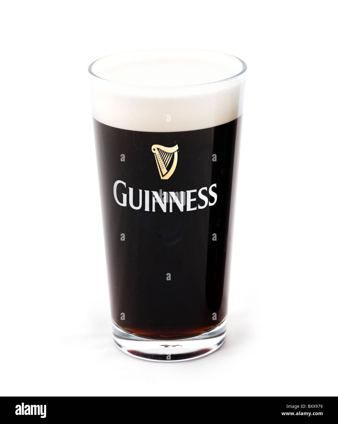 2 Verres à Pinte Guinness Officiels - 0,5L Transparent | Verre à Bière Iconique