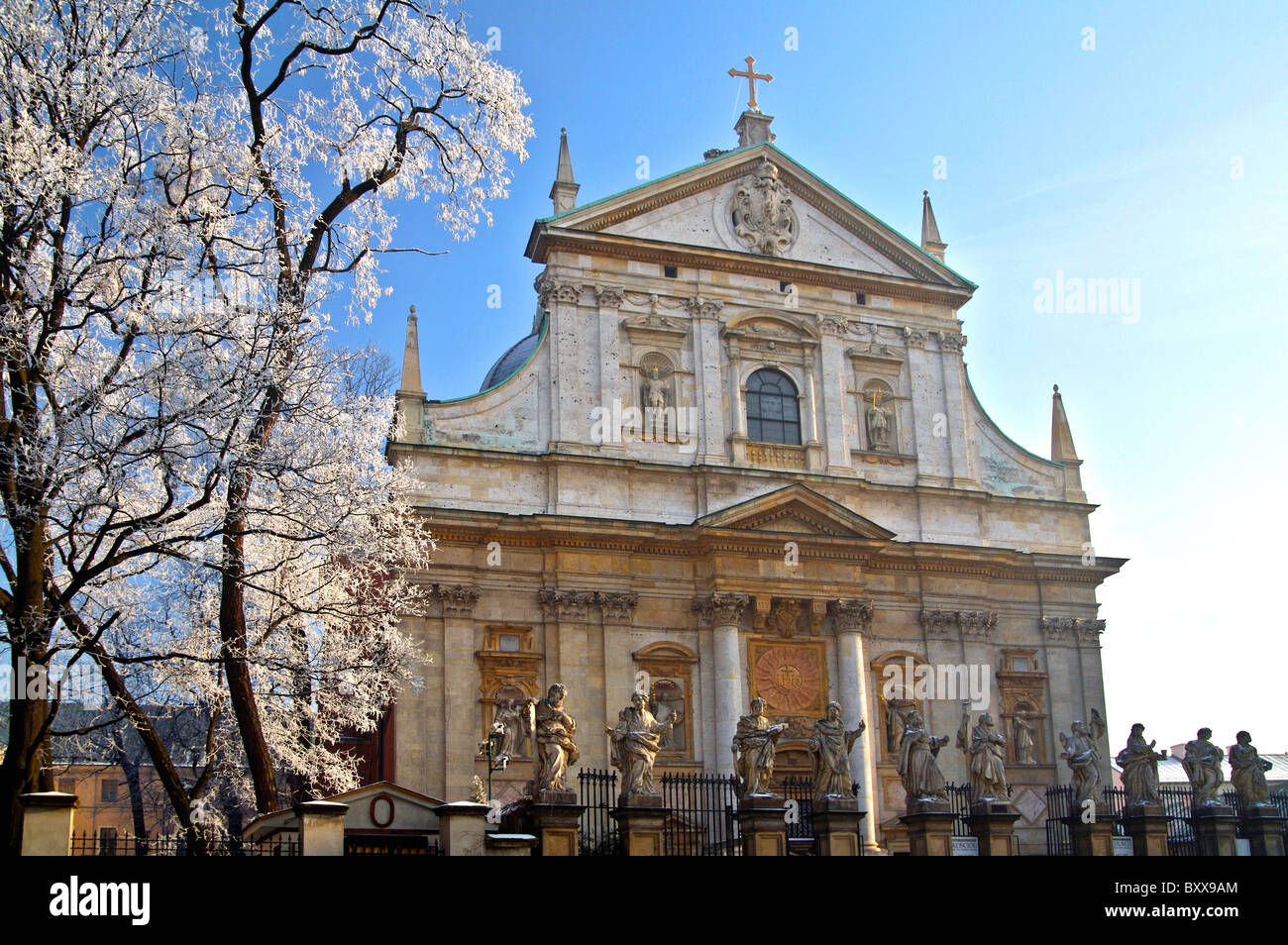 Église de SS Pierre et Paul's à Cracovie, Pologne Banque D'Images