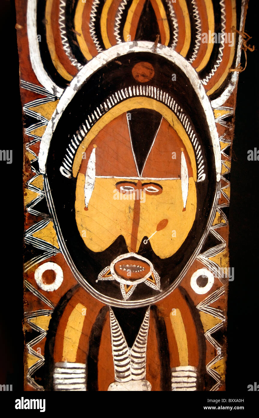La Papouasie-Nouvelle-Guinée Asmat Indonésie artisanat art museum Banque D'Images