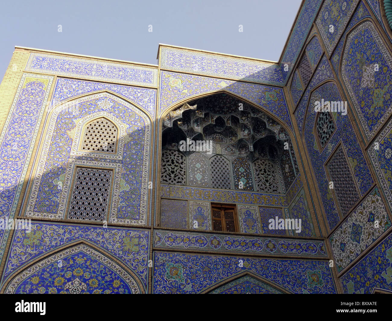 L'extérieur de la mosquée cheikh Lotfollah, Isfahan Iran Banque D'Images
