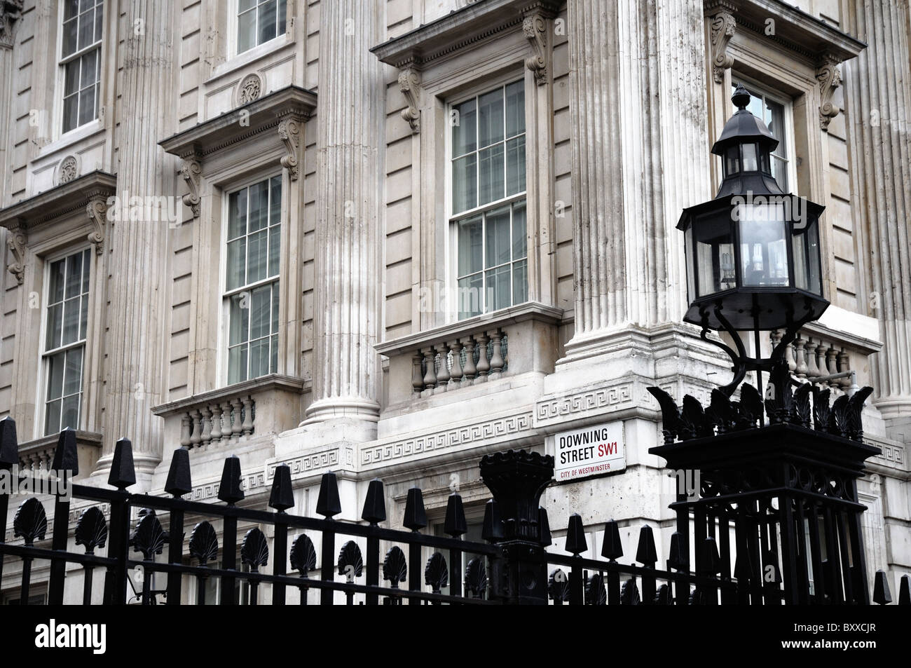 Downing street, à Londres. Banque D'Images