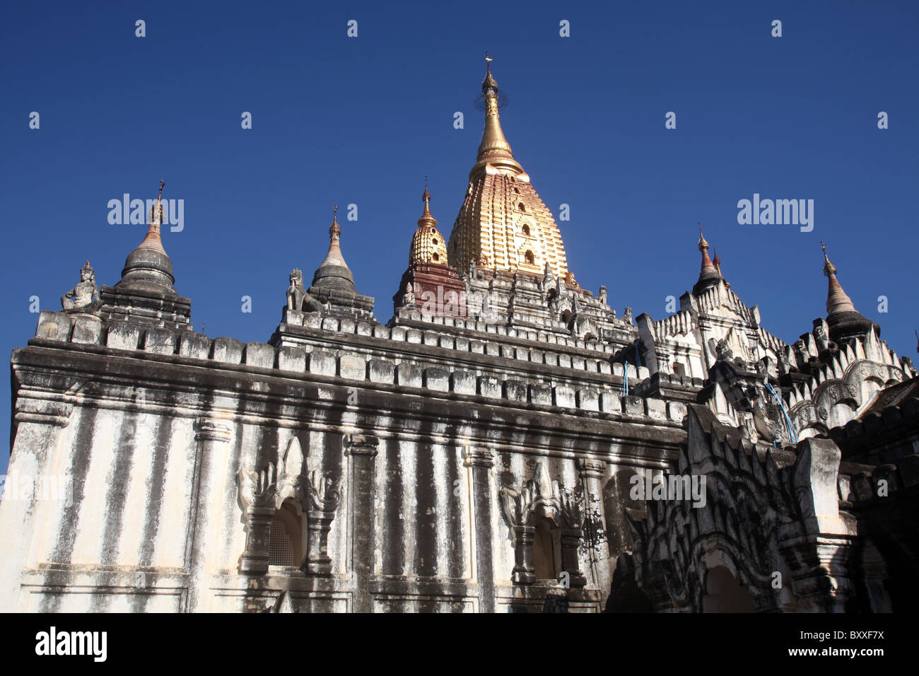 L'Ananda Temple bouddhiste à Bagan, Myanmar. (Birmanie) Banque D'Images