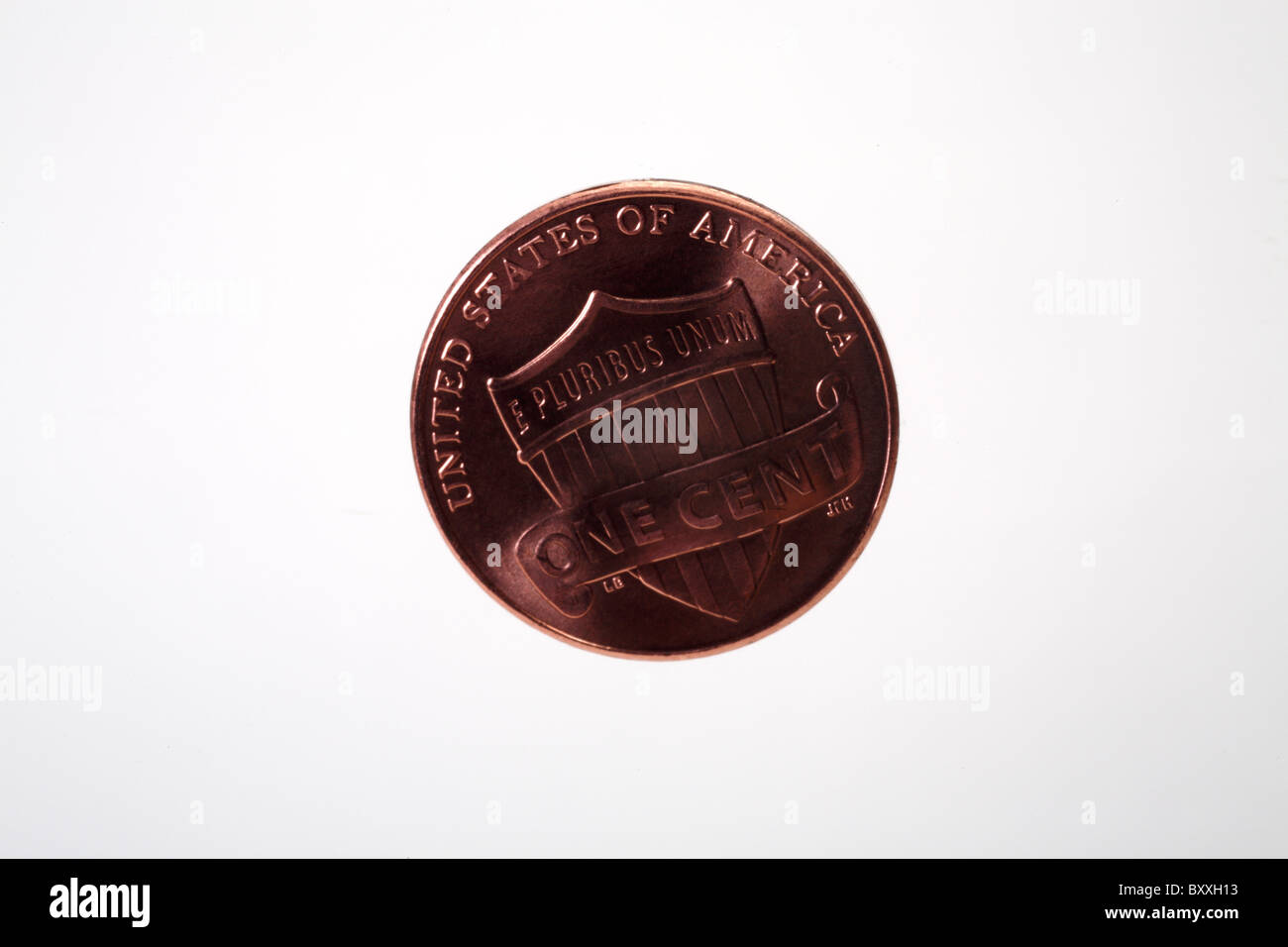 La face arrière de la United States un cent Penny close up Banque D'Images
