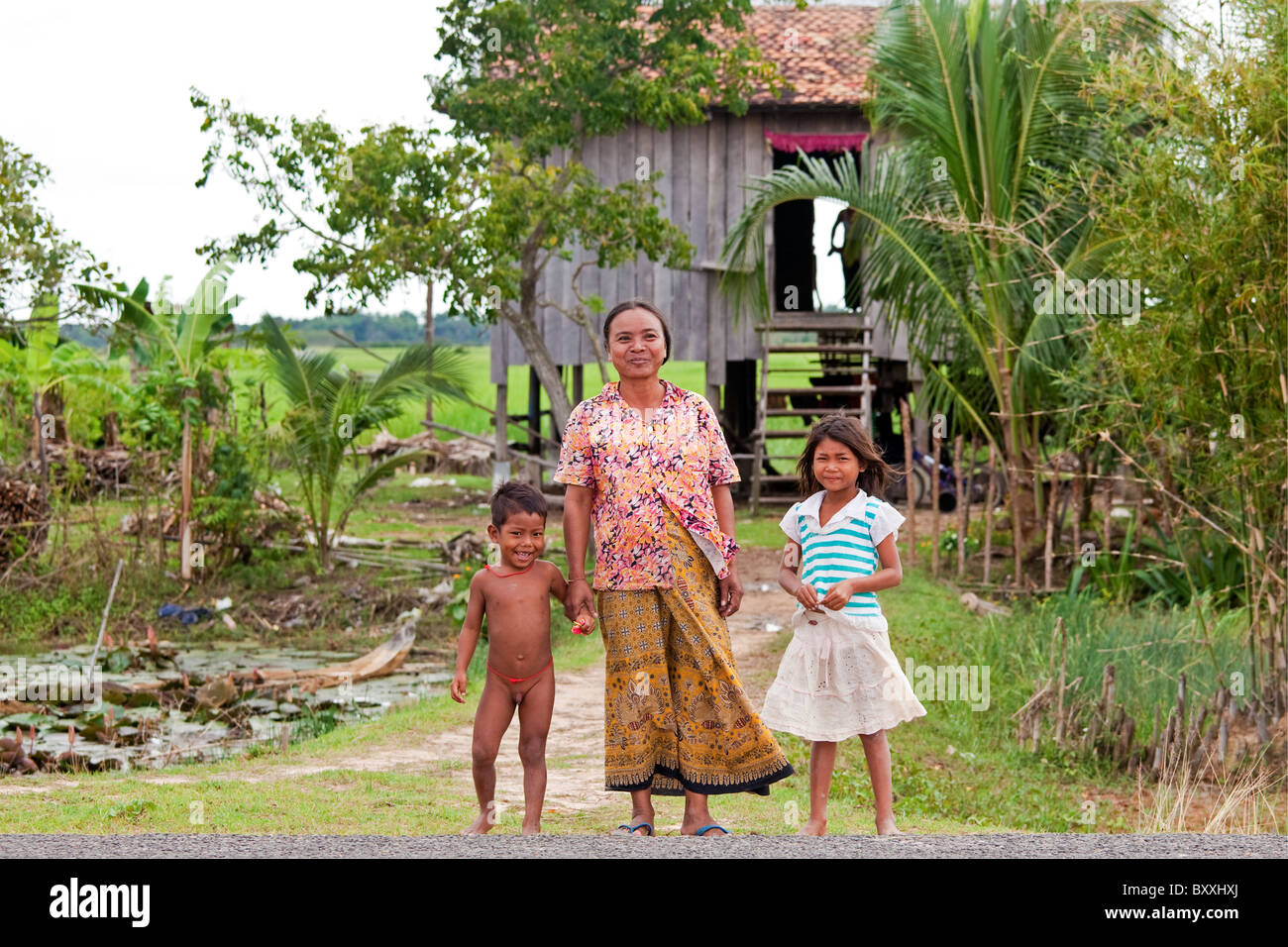 Peuple Cambodgien, Cambodge Photo Stock - Alamy