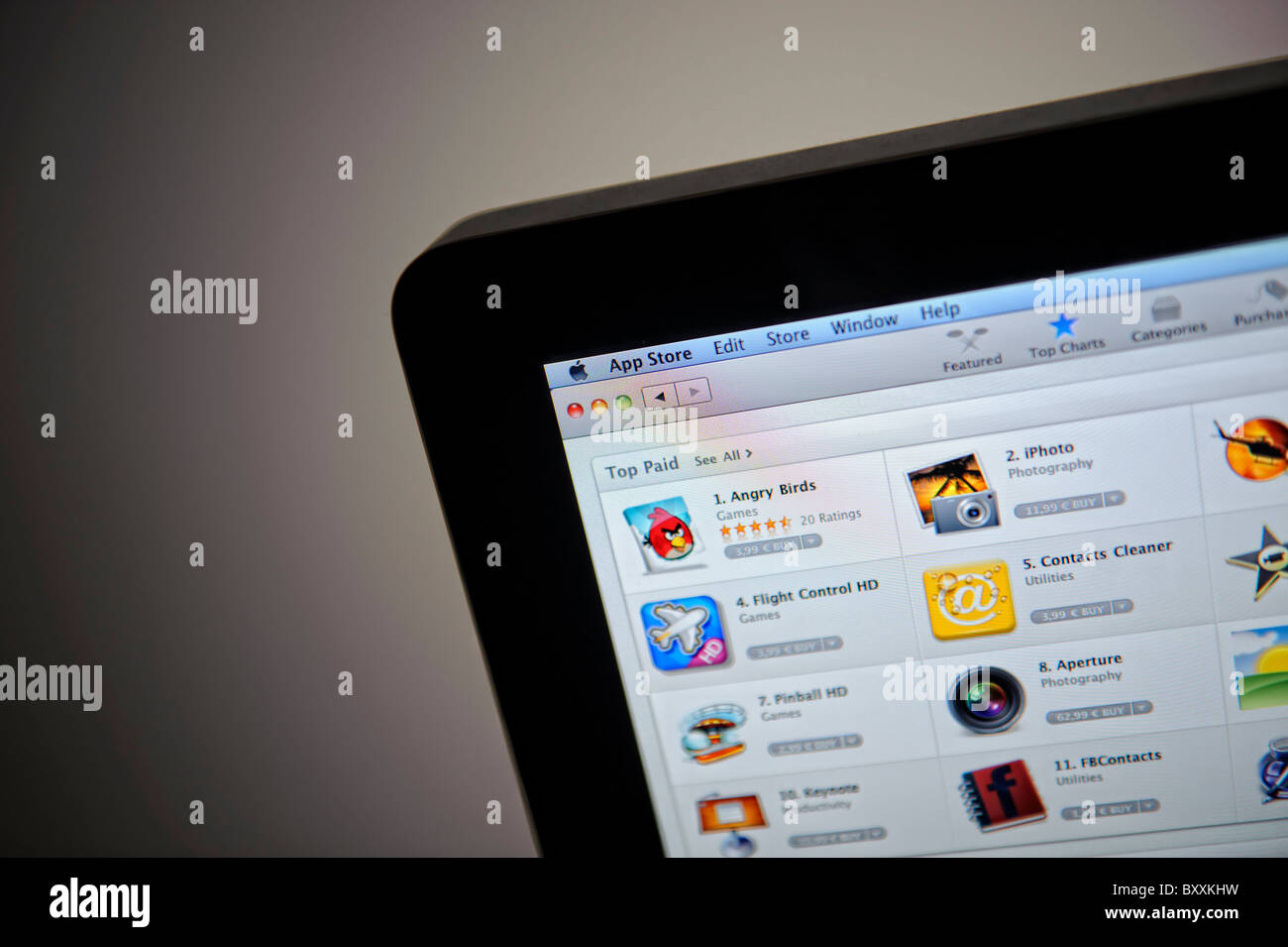 Mac App Store d'Apple Banque D'Images