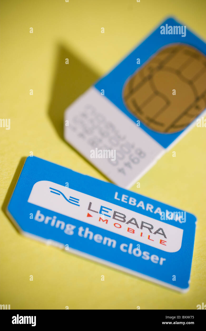 Lebara Mobile carte sim de téléphone Photo Stock - Alamy