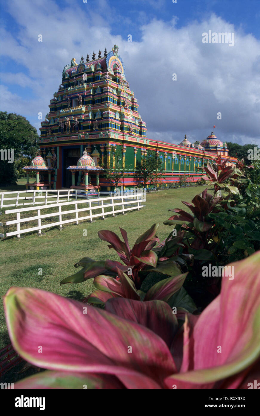 Temple tamoul Morange, Saint André, La Réunion (France), de l'Océan Indien Banque D'Images