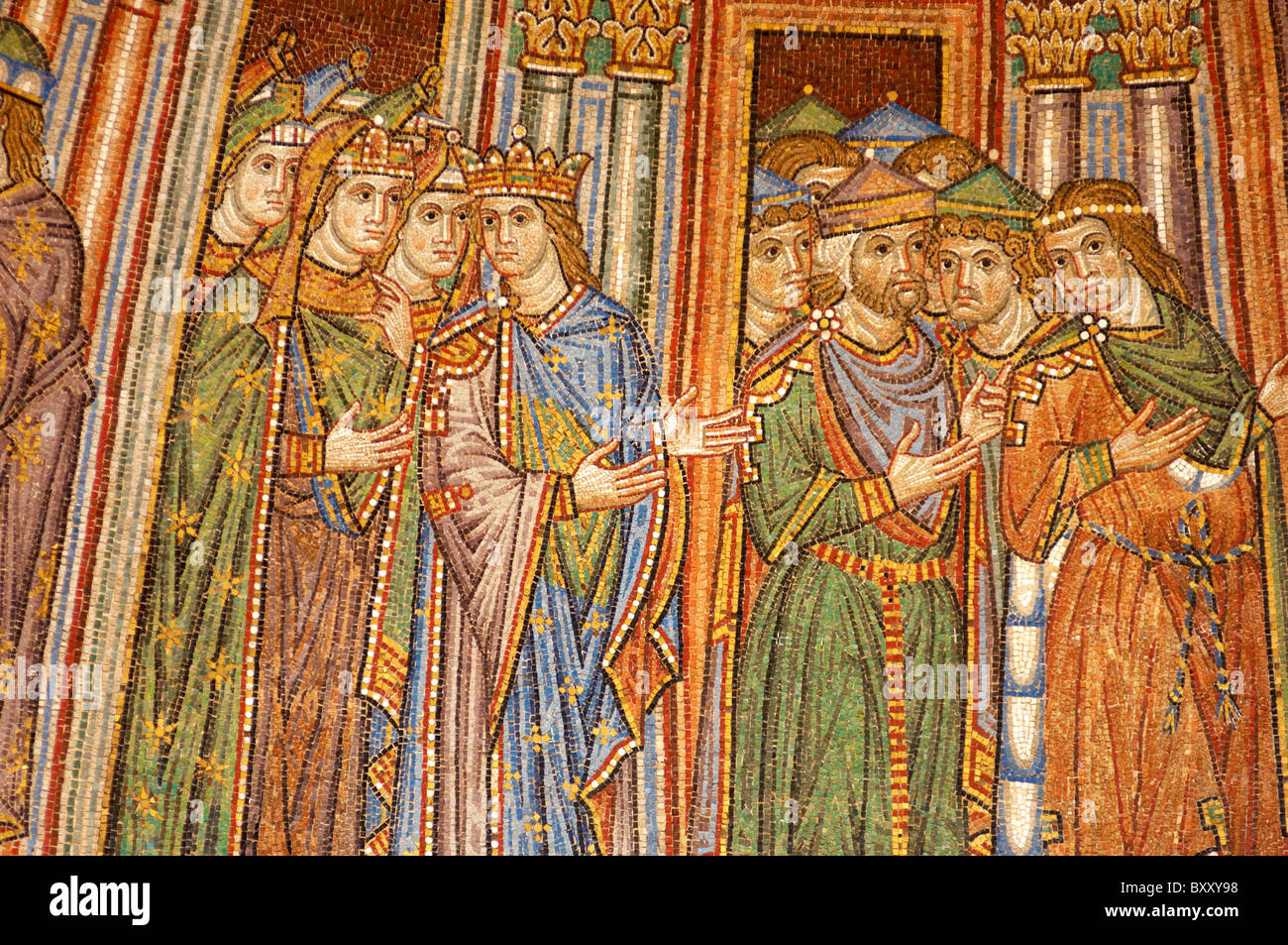 Translation du corps de Saint Marc Venise - Basilique - Mosaïque Banque D'Images