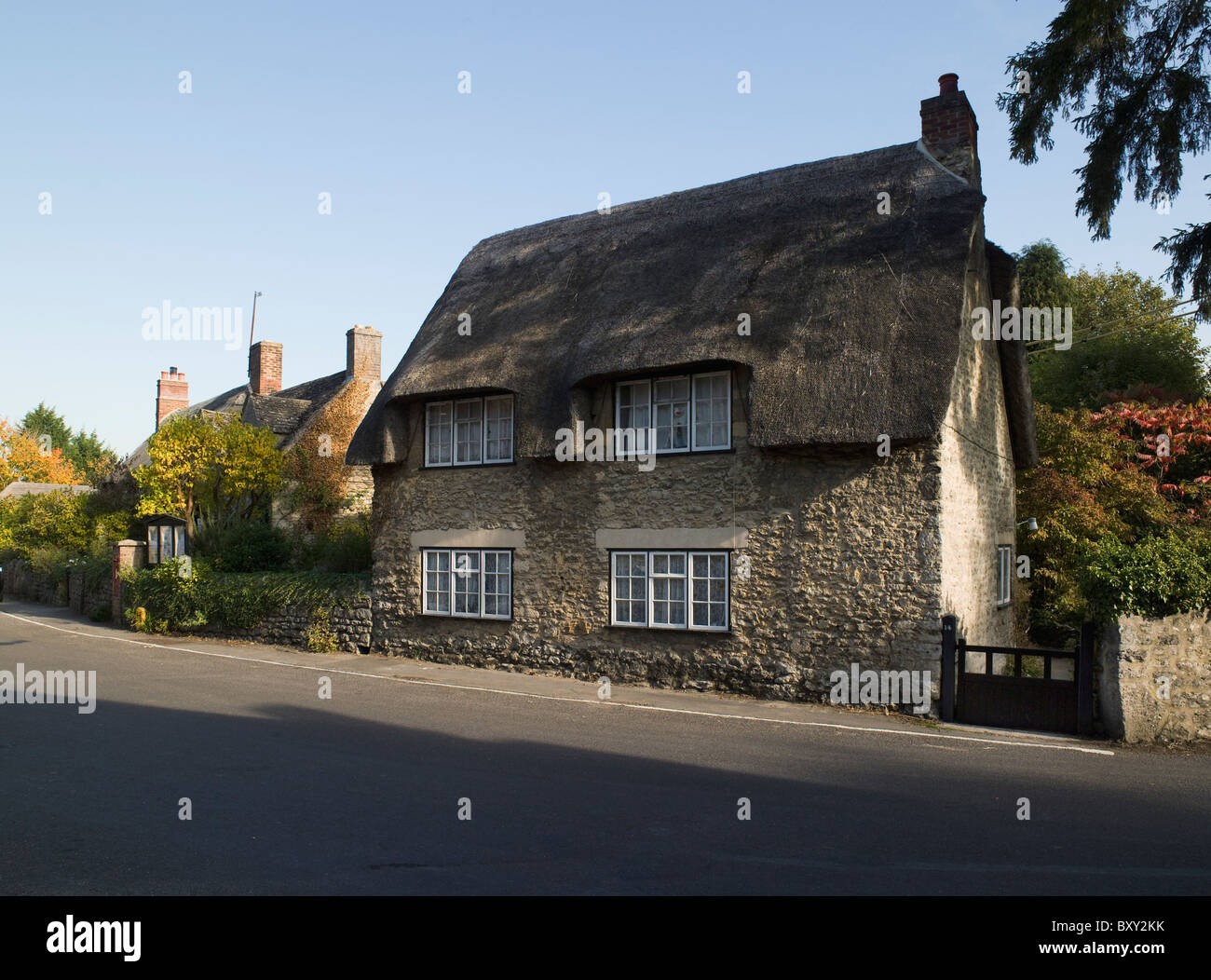 Village Wytham, Oxfordshire. Banque D'Images