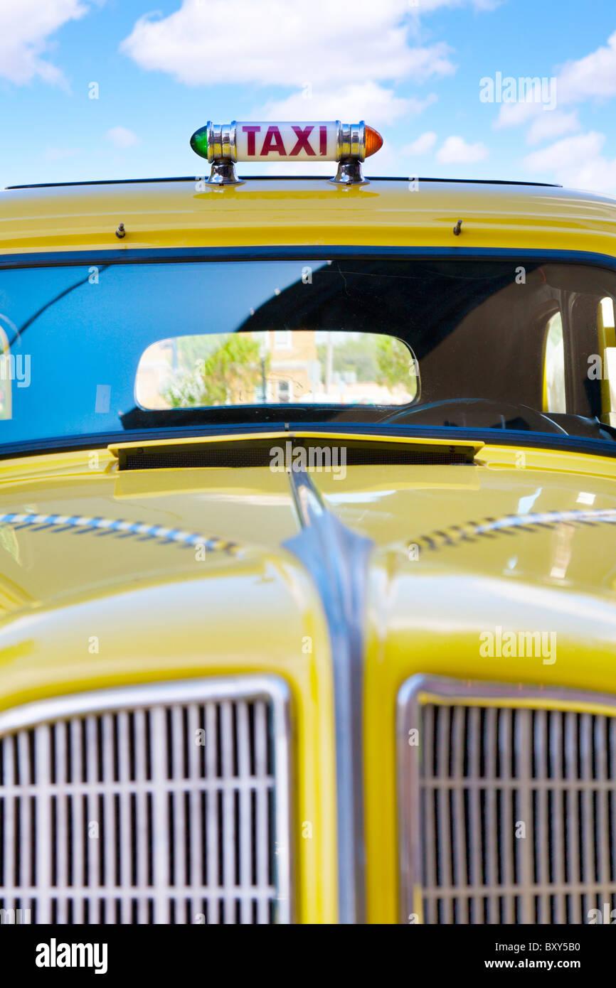 Taxi jaune Banque D'Images