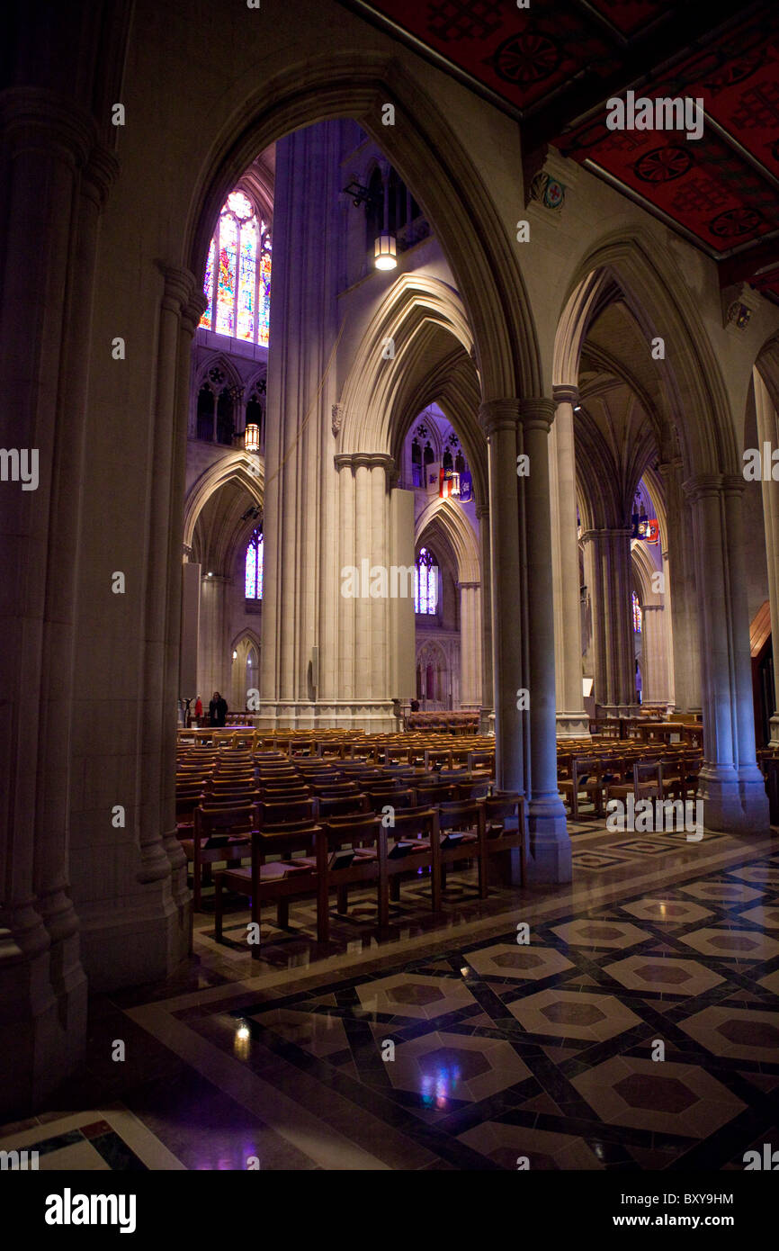 Des arcs-boutants de la Cathédrale Nationale - Washington DC, USA Banque D'Images