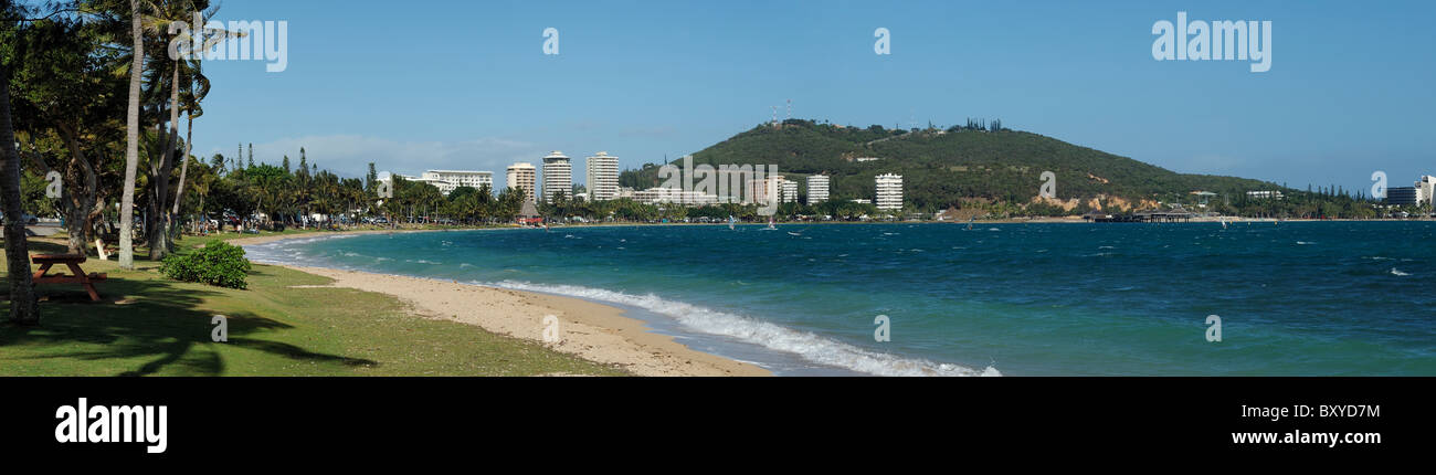 Plage de l'Anse Vata, plage station à Nouméa, Nouvelle-Calédonie Banque D'Images