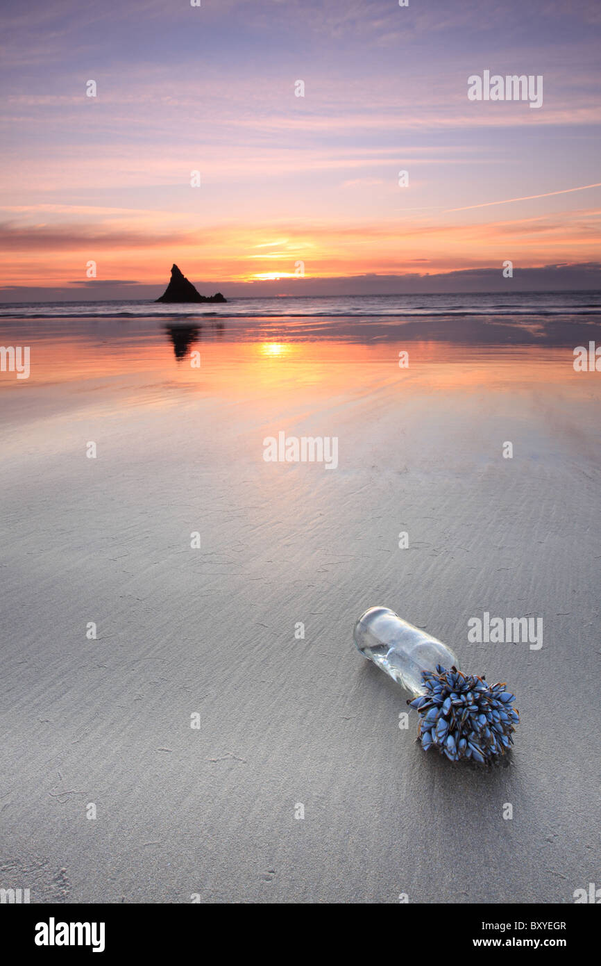 Church Rock - Vaste Haven South, Pembrokeshire, Pays de Galles, Royaume-Uni Banque D'Images