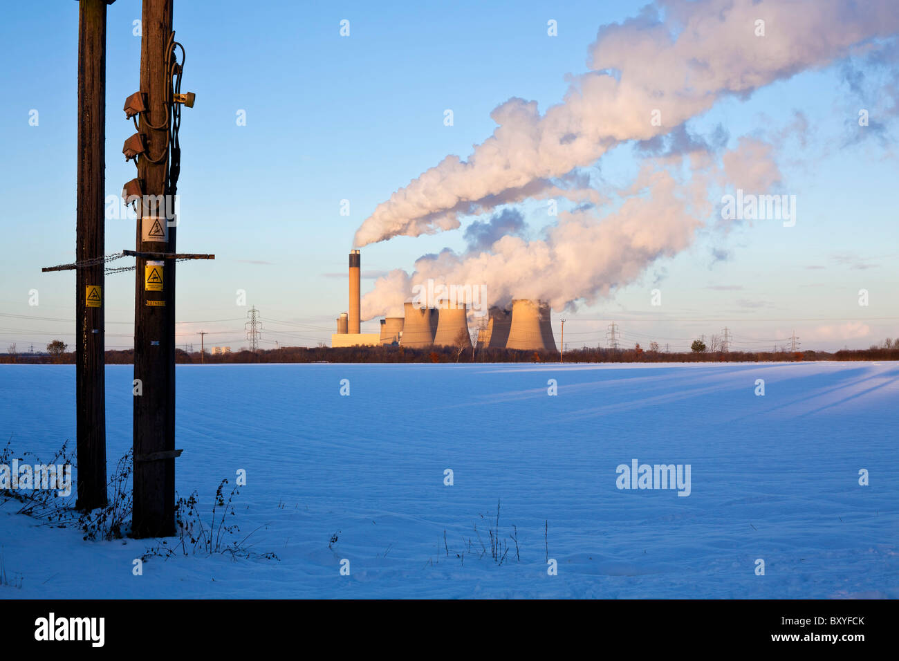 Drax Powerstation dans Yorkshire du Nord. Banque D'Images